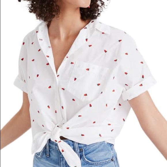 Madewell Tops - Madewell Tie Front Shirt